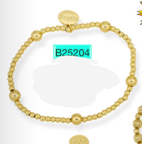 Alex Carol 3 & 5mm Gold Ball Bracelet
