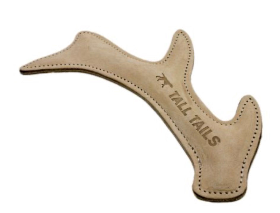 Tall Tails NATURAL LEATHER ANTLER DOG TOY