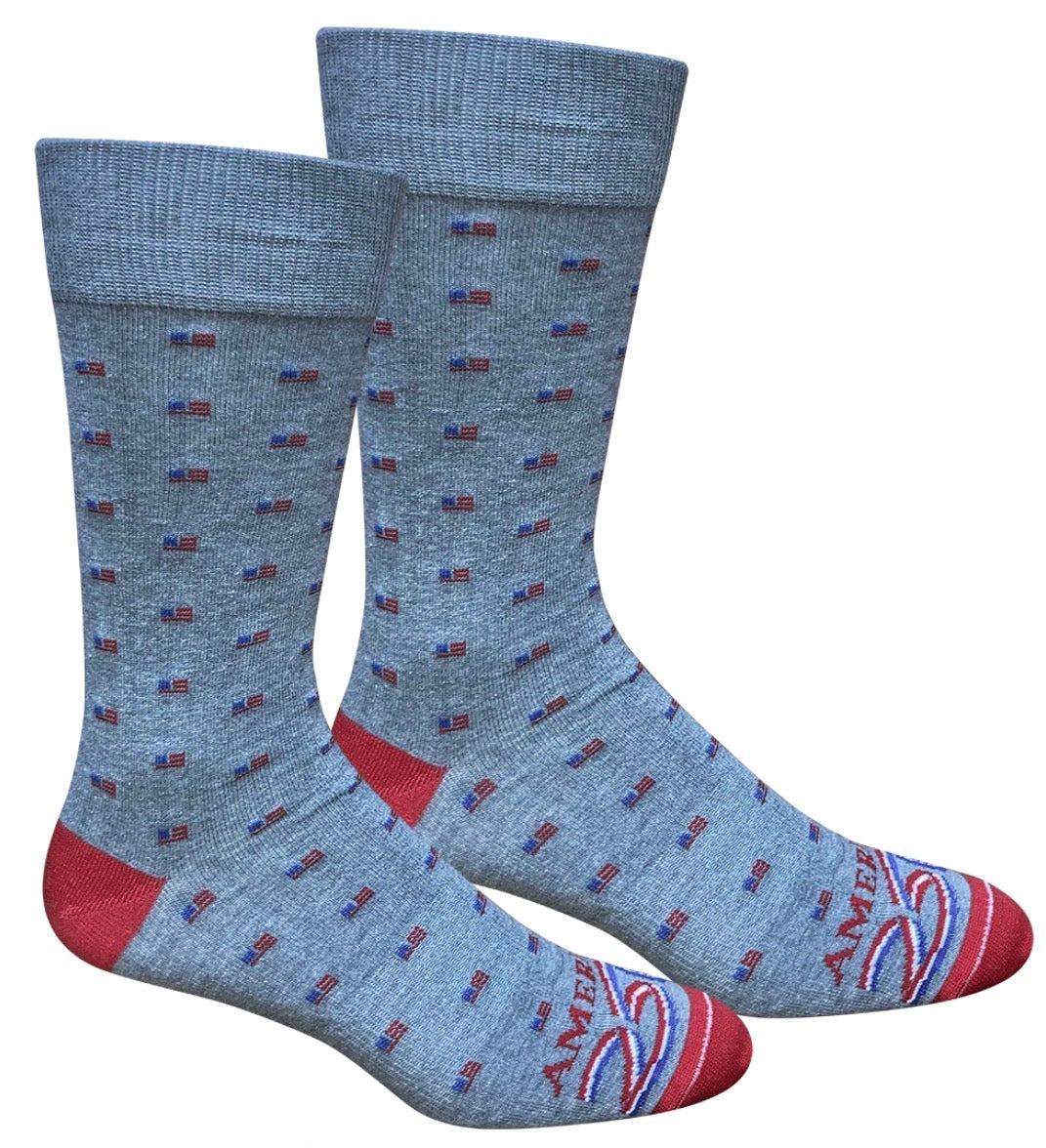 Brown Dog Micro Flags Heather Grey