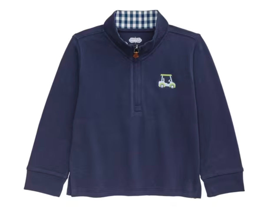 Mud Pie Golf Quarter Zip Navy
