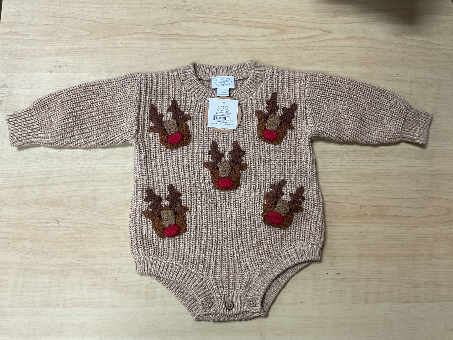 Mud Pie Reindeer Sweater Bubble