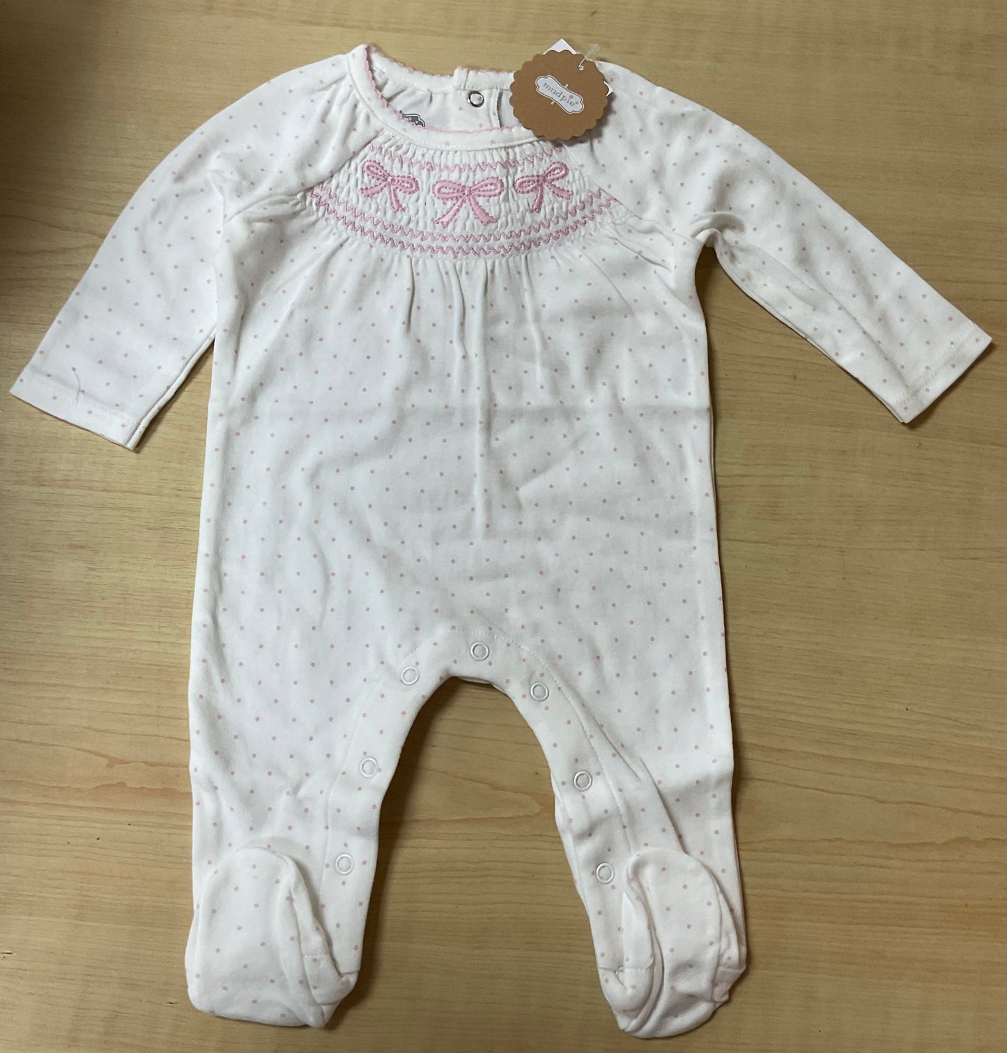 Mud Pie Smocked Layette Sleeper