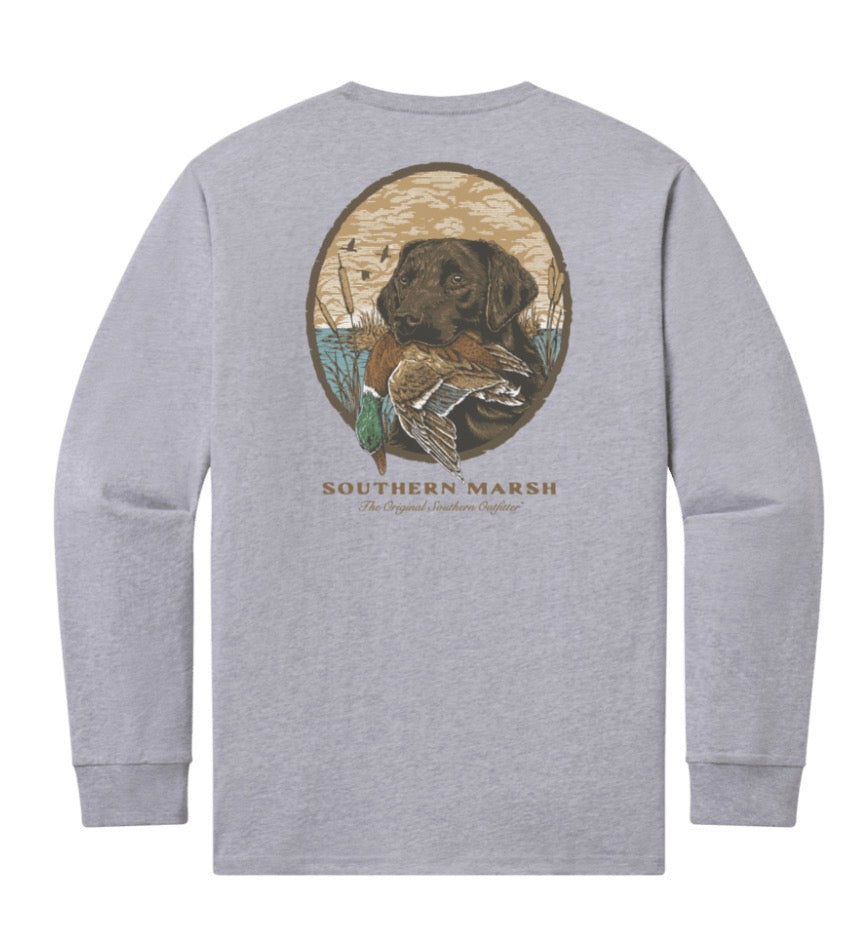 Southern Marsh LS Good Boy Light Gray