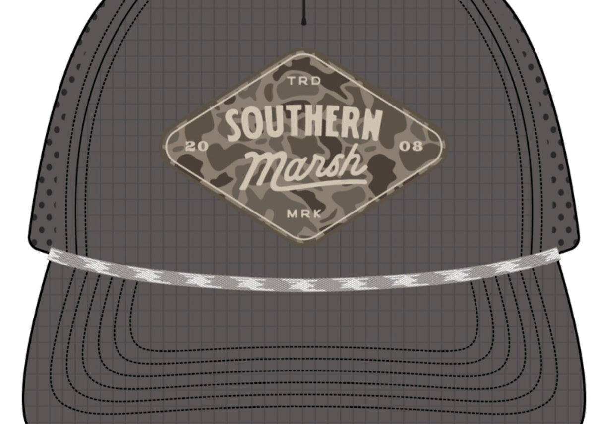 Southern Marsh Youth Ensenada Rope Hat Diamond Dark Gray