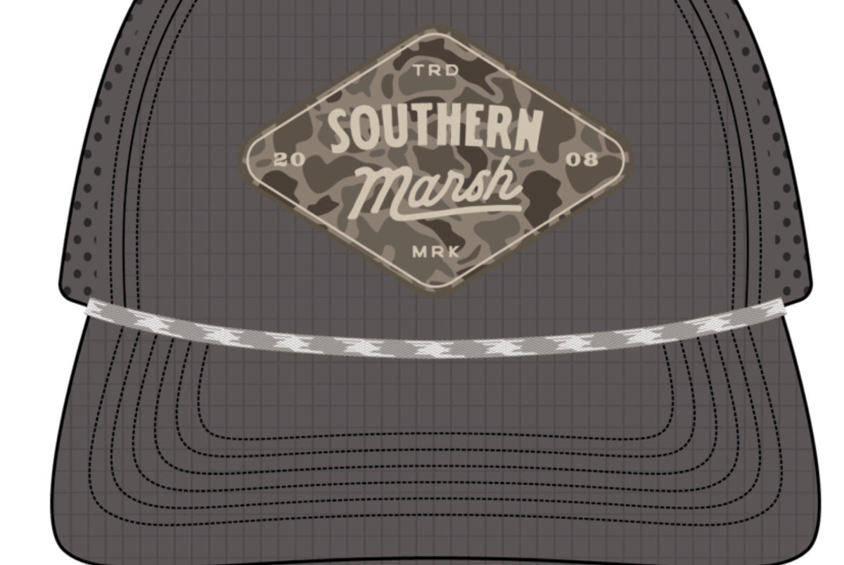 Southern Marsh Ensenada Rope Hat Diamond Dark Gray