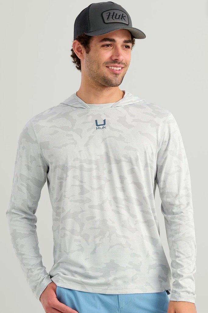 Huk A1A Pro LS Hoodie Seagull