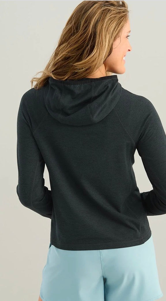 Huk Cold Front Fleece Heather Black Hoodie