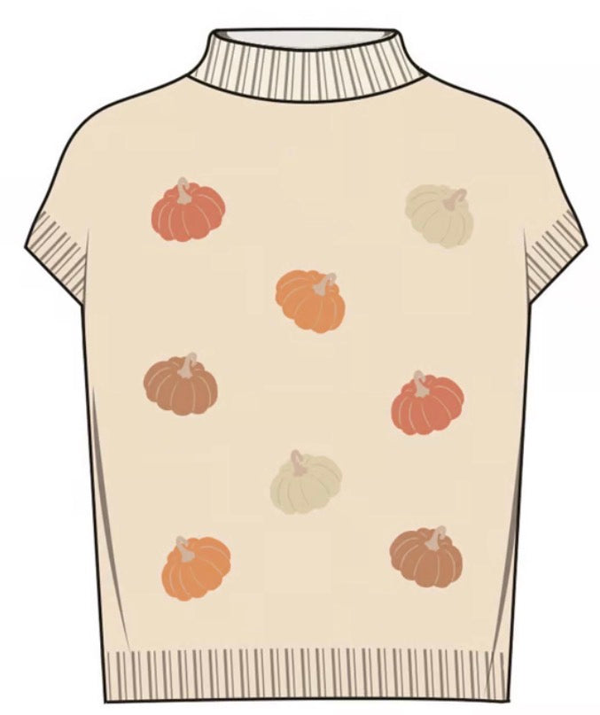 Mary Square Sweater Josie Mini Pumpkin