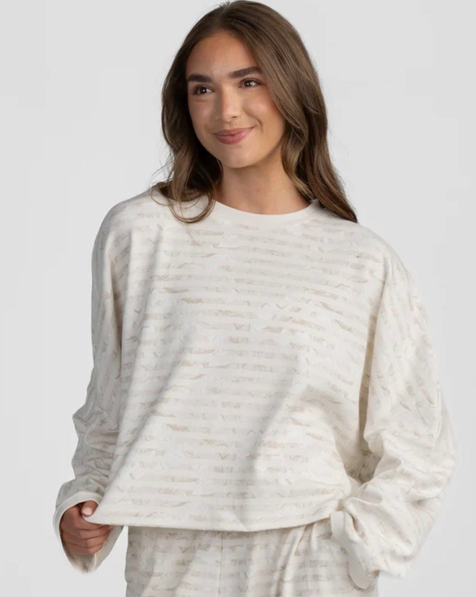 Southern Shirt On The Line LS Top - Driftwood