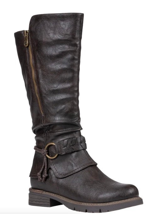 Good Choice Shoe Auburn Brown Knee High Boot