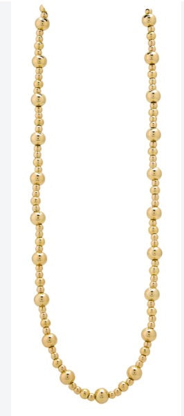 Alex Carol H20 Resistant Graduated NK 16” W Extender 3,4,6 MM Gold Ball