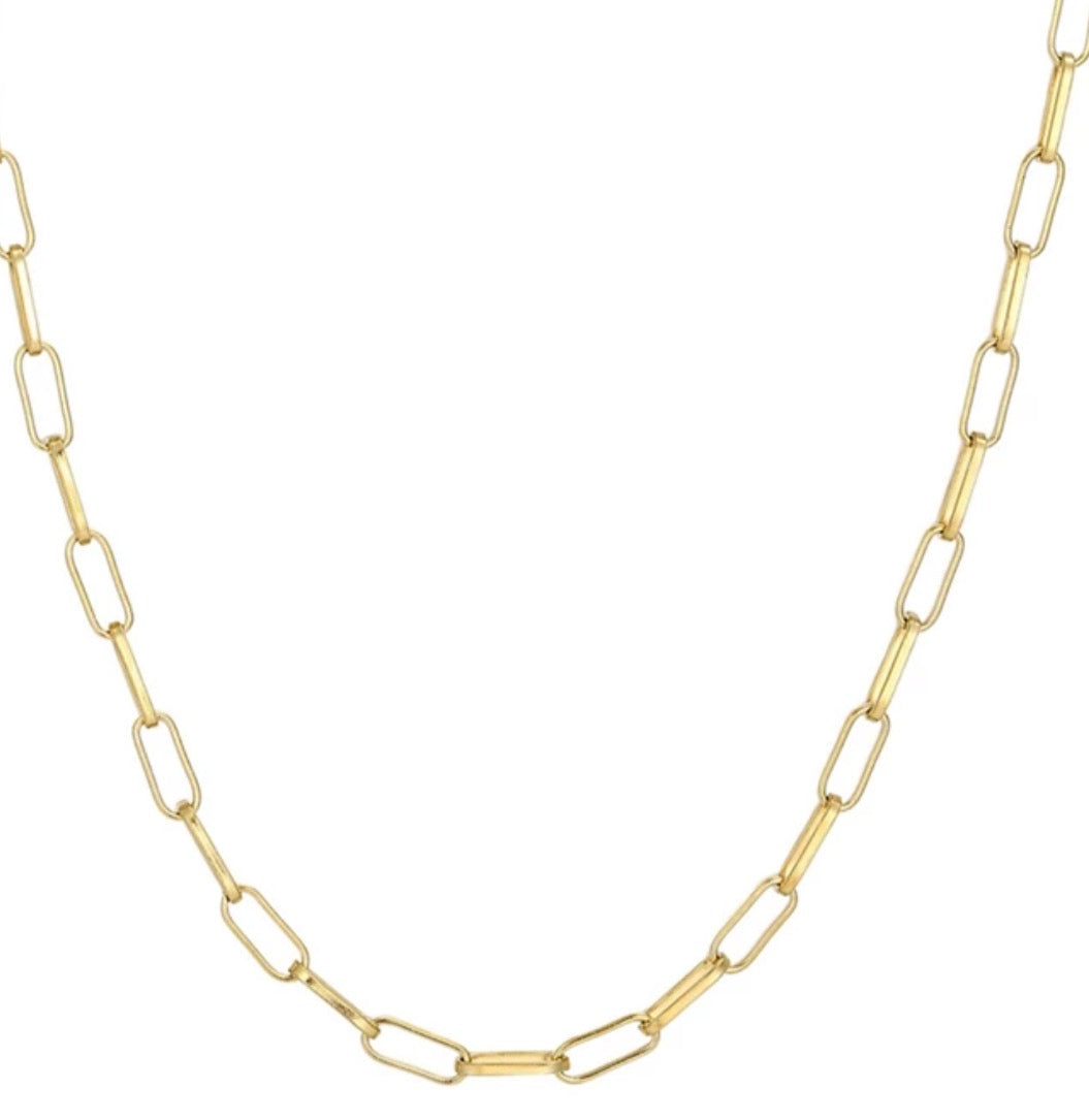Alex Carol 18” P Clip Necklace Water Resistant 14KT Plating