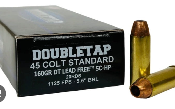 Double Tap 45 Colt Standard 160GR DT Lead Free SC-HP 20RDS 1125