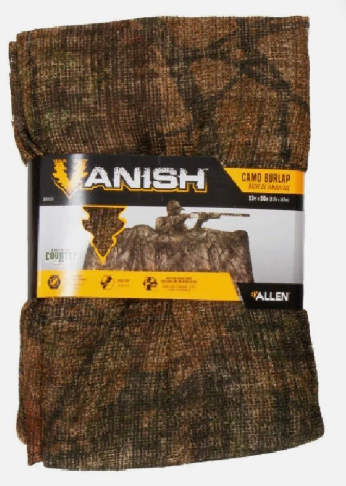 Vanish Allen Burlap Country 25315 12FTX54IN MO BU Country
