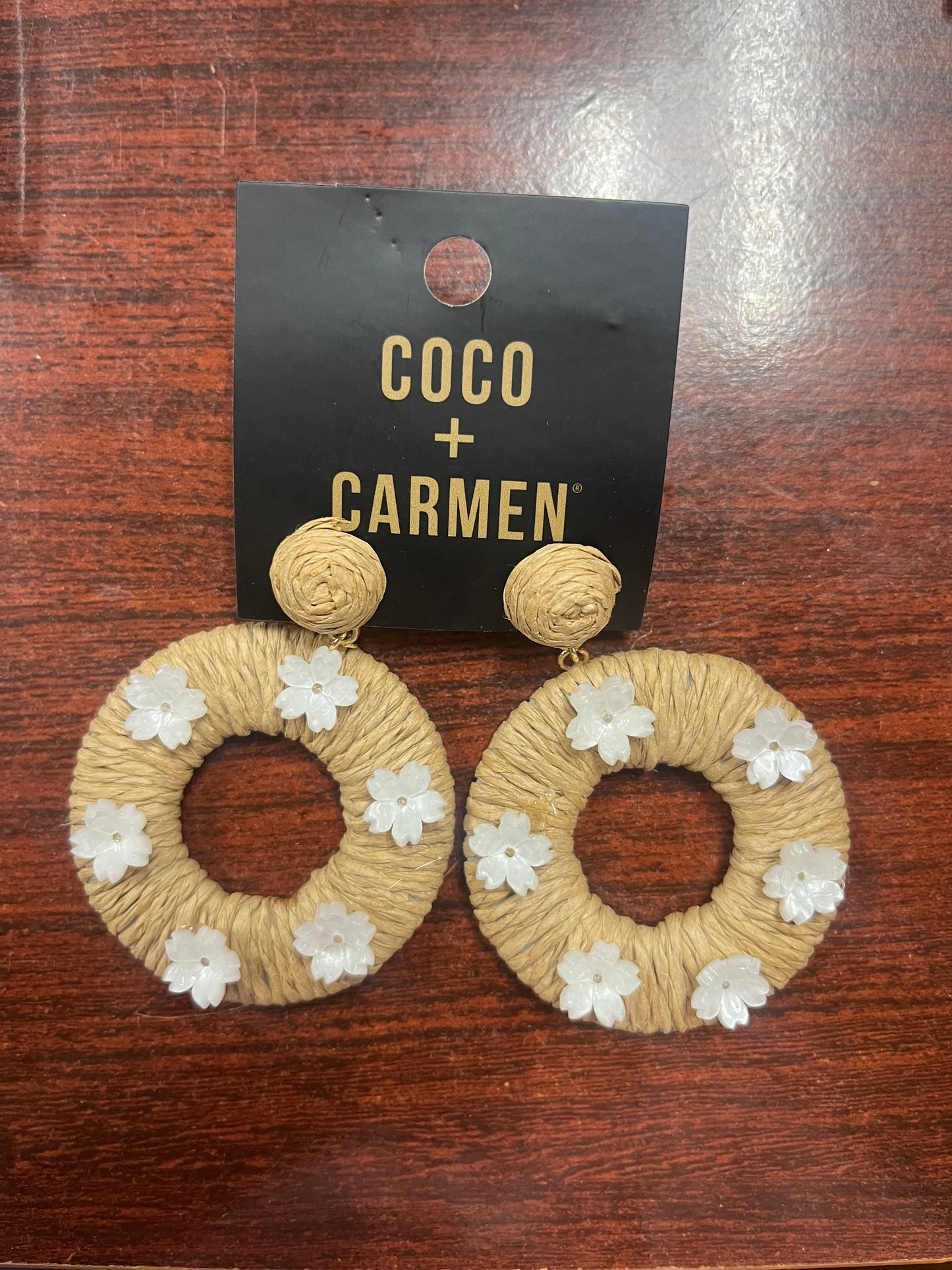 Coco+Carmen Laken Earrings - Natural