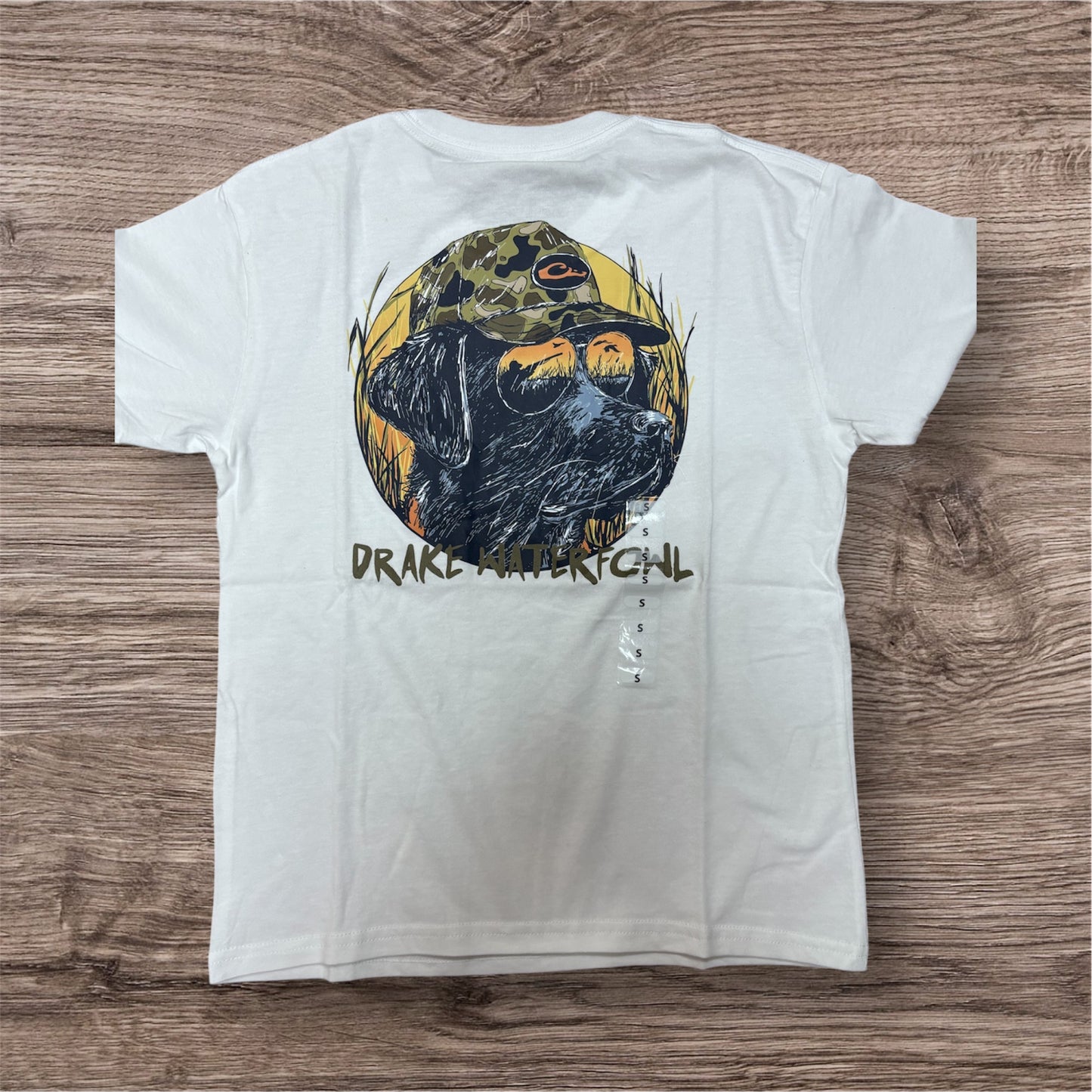 Drake Pop Art Old School Lab T White DT0255