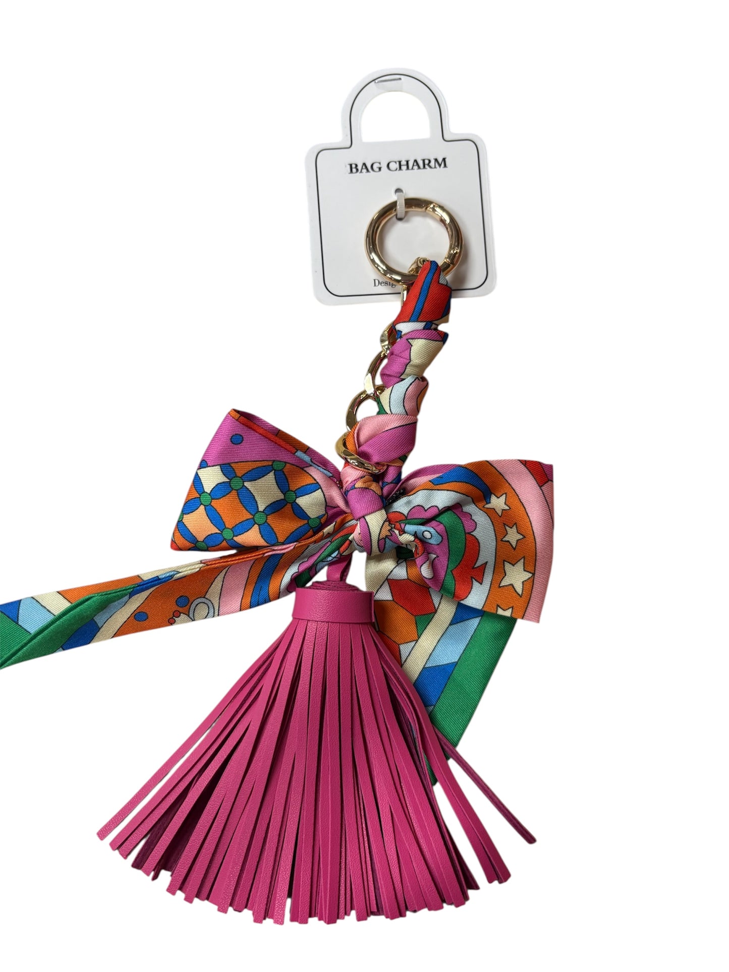 Queens Designs Bag Charm Purple Multi