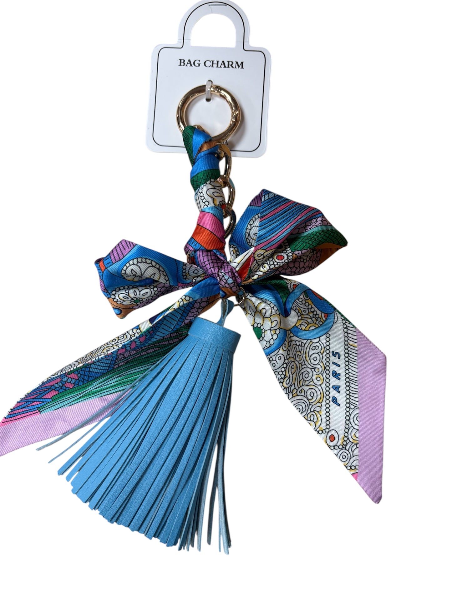 Queens Designs Bag Charm Blue Multi