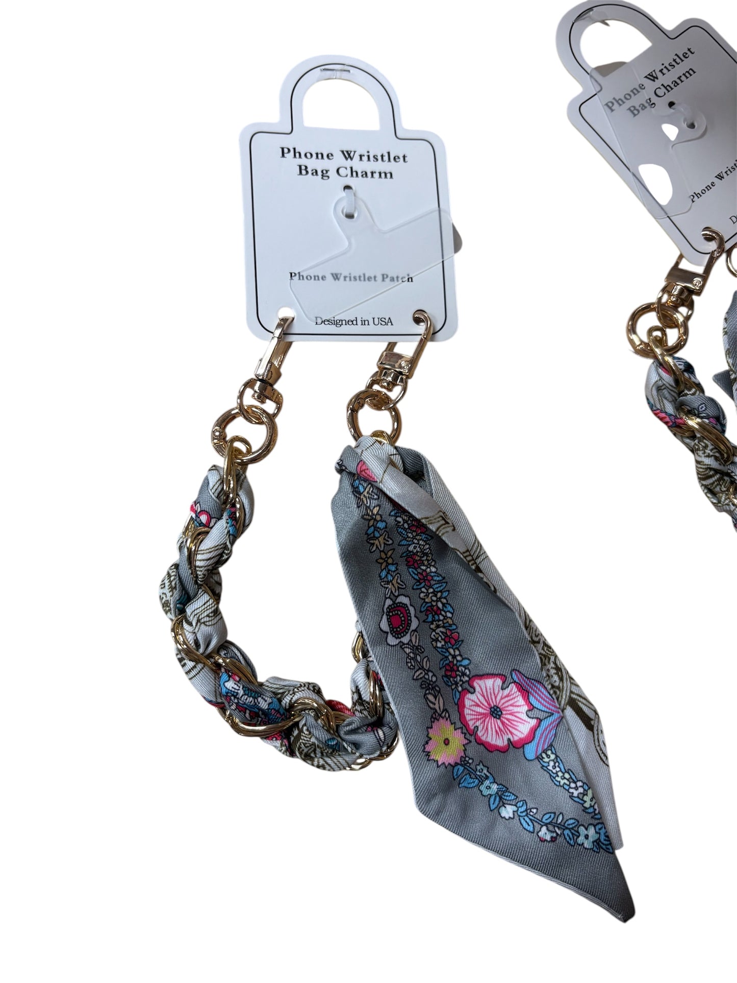 Queens Designs Silk Scarf Phone Holder Wristlet
