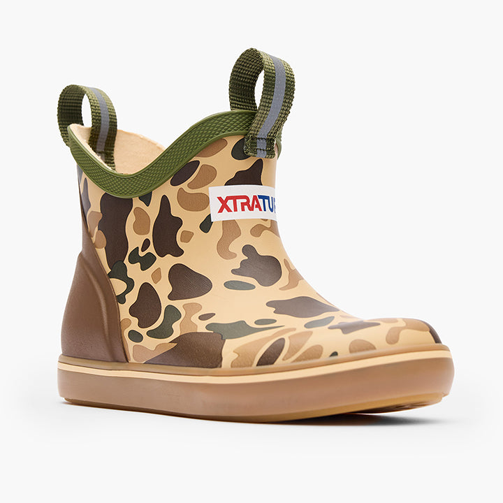 Xtratuf Youth Ankle Deck Boot Duck Camo