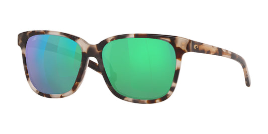 Costa Del Mar May Shiny Tiger Cowrie/Green Mirror 580G 20091057