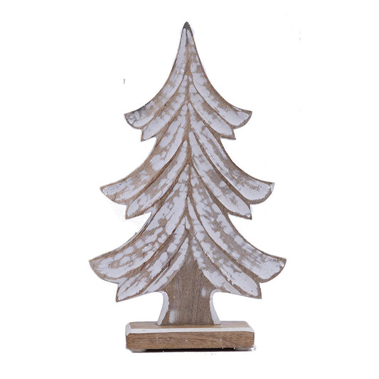 Mary Square Carved Spruce Tree Small 56613