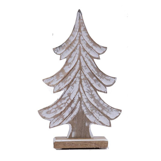 Mary Square Carved Spruce Tree Large