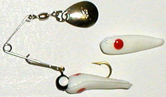 Betts Spin 1/16 022GR-35 SPIN-WHI/RED 490455 Beetle Spin