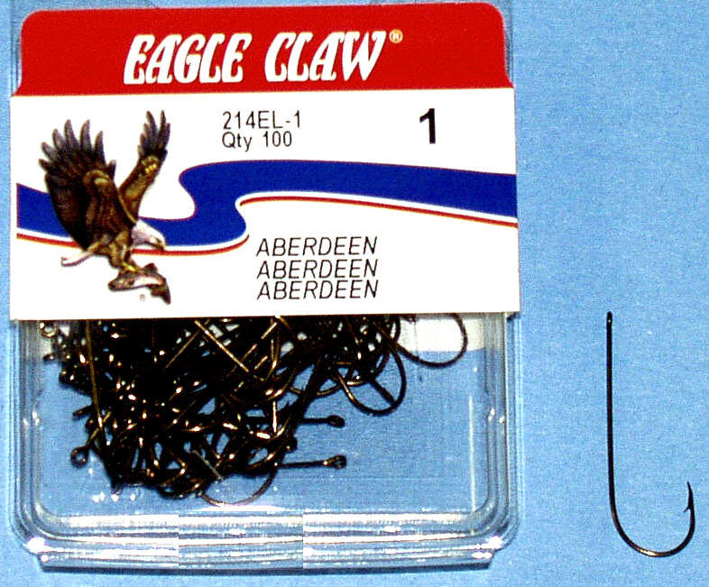 Eagle Claw Aberdeen Size 6 Hook Bronze qty 100