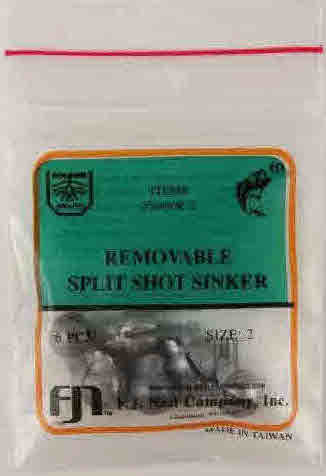 Dolphin Removable Split Shot Sinker 60pcs Size BB