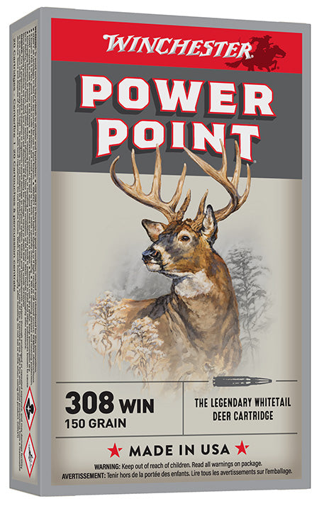 Winchester Ammo X3085 Power-Point 308Win 150gr 20 Per Box
