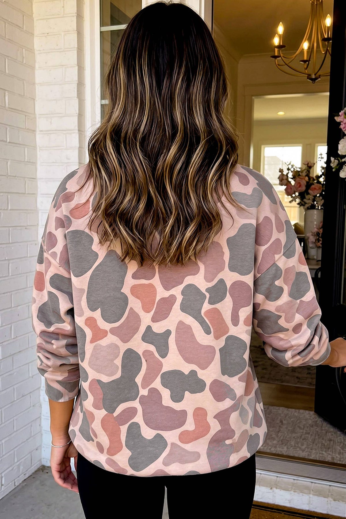 LAS Western Camouflage Mock Neck Sweatshirt (S-4X)
