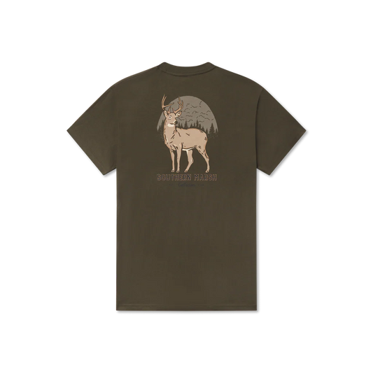 Southern Marsh Eight Point Tee Dark Olive ABPT DLV