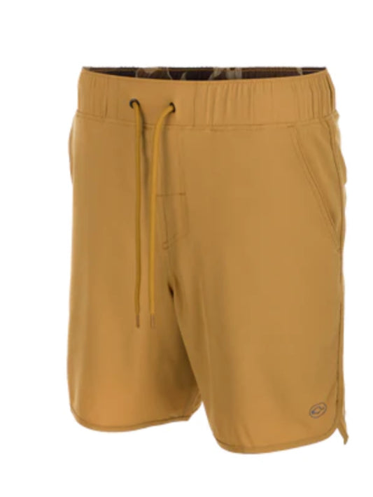 Drake Commando Hybrid Volley Short 7in Medal Bronze