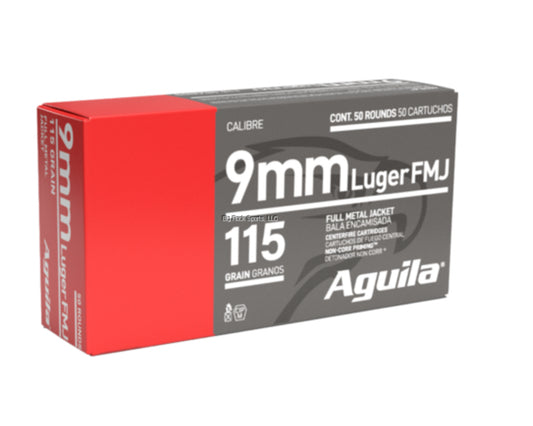 Aguila 9MM Luger 1E097704 115GR 50 Rounds