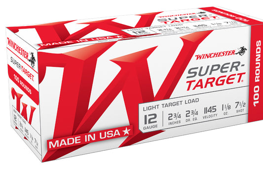 Winchester 100 rounds 12GA 2.75  TRGT127VP  7.5 Shot