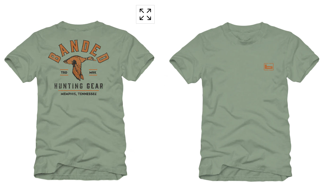 Banded Duck Hunt Short Sleeve T-Shirt B1100161 Sage