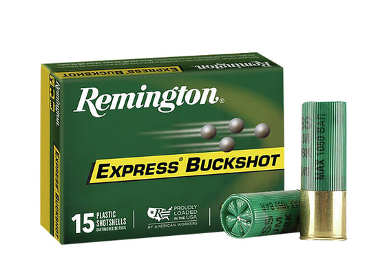 Remington Ammunition 26876 Express Buckshot 12Gauge 2.75" 00Buck Shot 15 Per Box