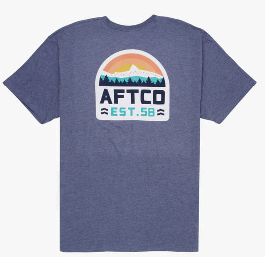Aftco Rustic MIDH S/S Tee Navy   MT3439
