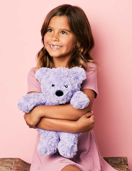 Warmies Purple Curly Bear  CP-BEA-CP