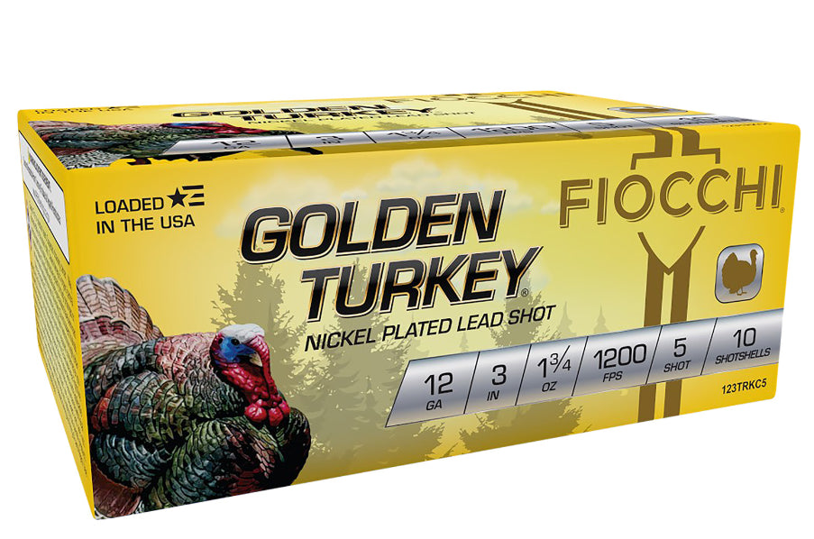 Fiocchi 123TRKC5 Golden Turkey 12g 3” 5 Shot 10ct