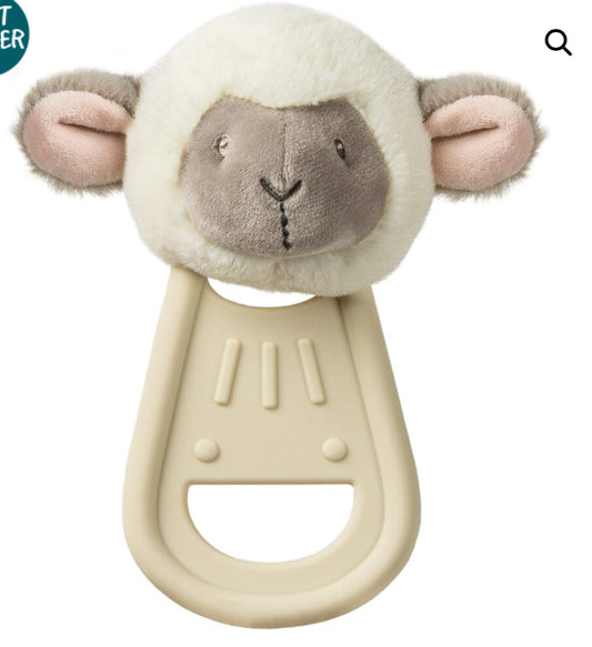 Mary Meyer Corporation Simply Silicone Character Teether – Lamb