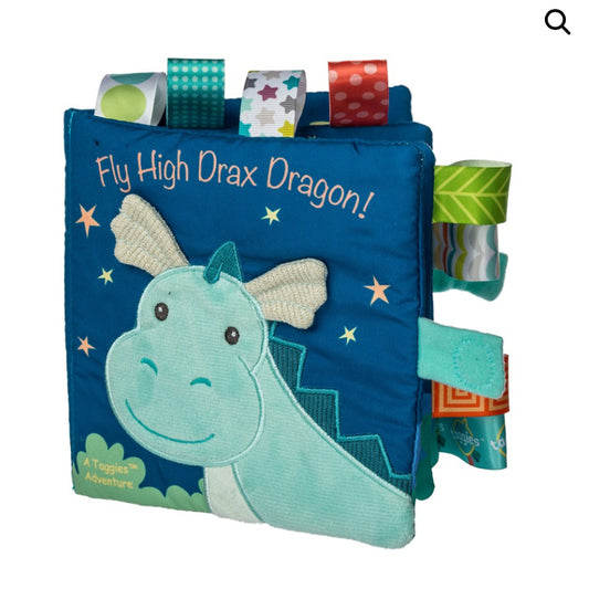 Mary Meyer Corporation Taggies Drax Dragon Soft Book – 6×6″