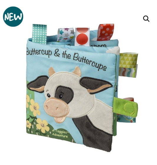 Mary Meyer Corporation Taggies Buttercup Cow Soft Book – 6″