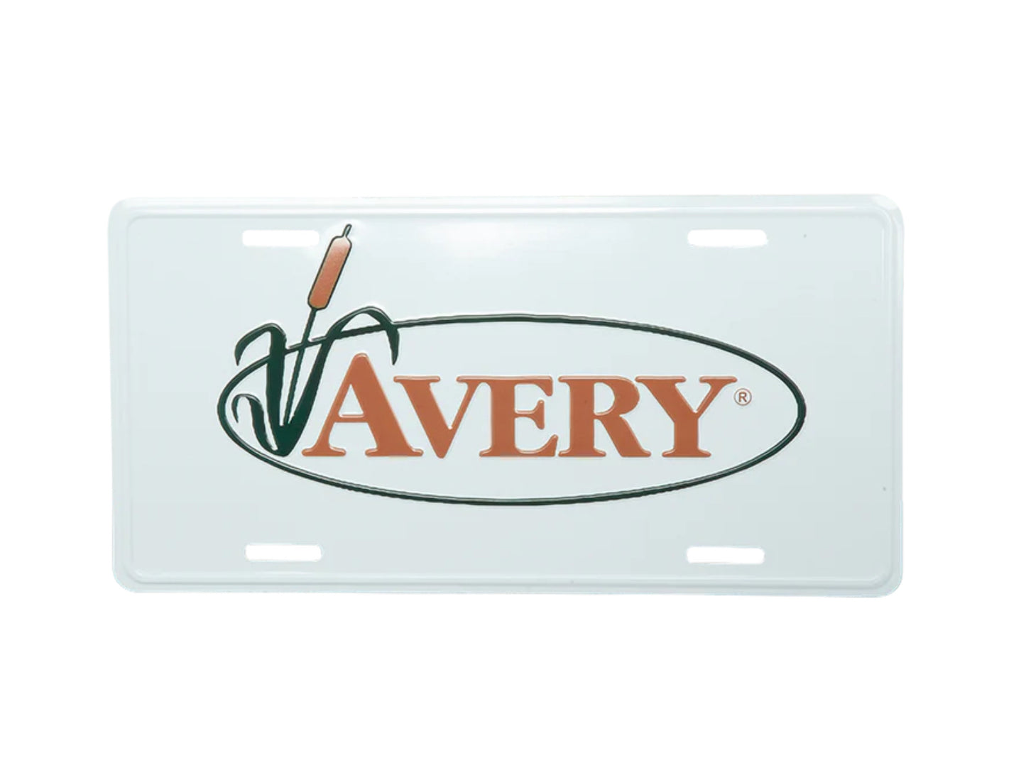 Avery License Plate