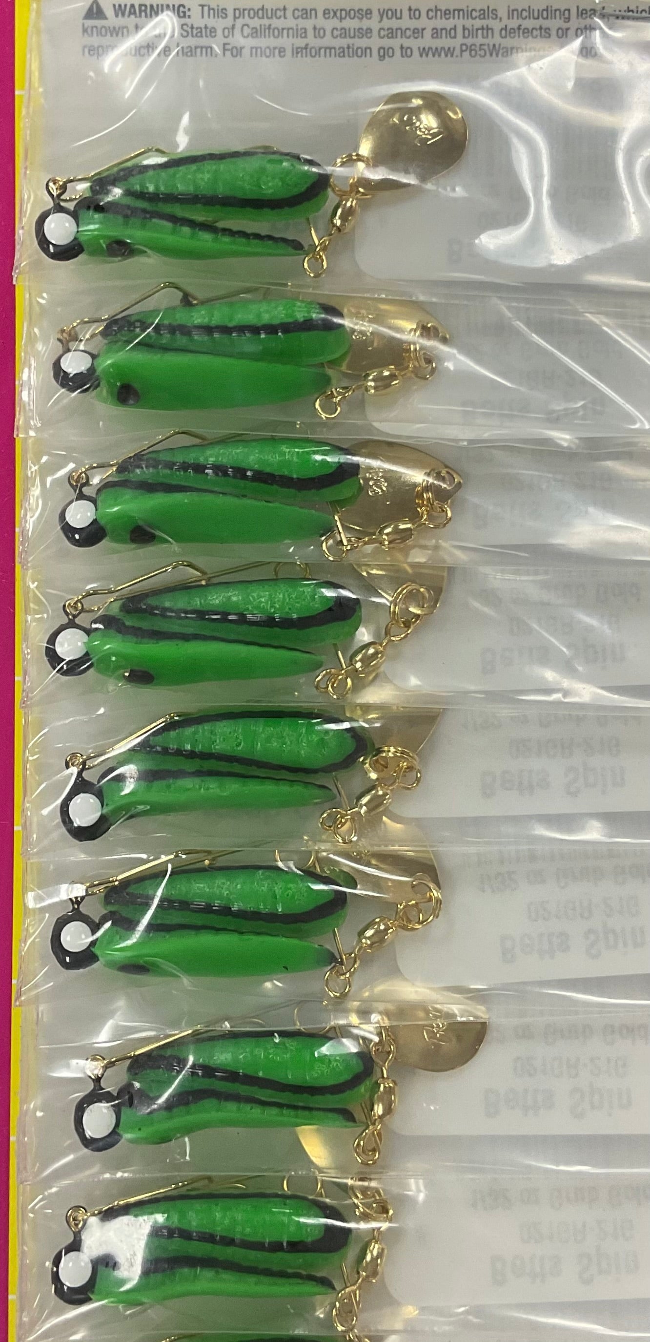 Betts Spin 021GR-21G 1/32 B-SPI CATAL (Green w/black head)