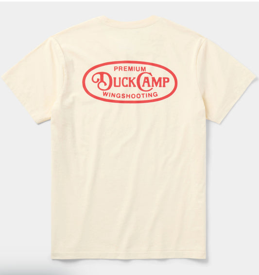 Duck Camp Wingshooting Badge Tee Ivory