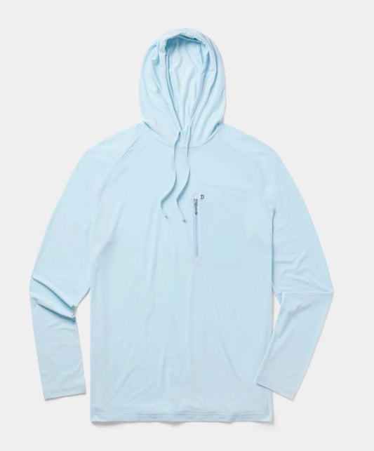 Duck Camp M's Lightweight Performance drirelease Hoodie Ice Water