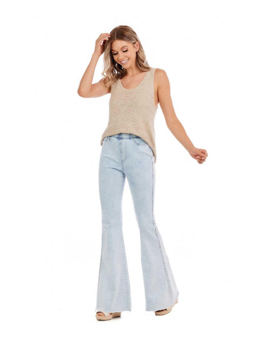 Mudpie Lyla Flare Jeans Blue