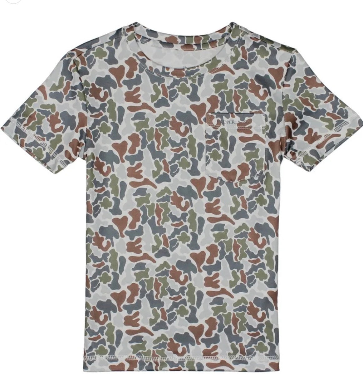Properly Tied Boys Ravine Pocket Tee SS Terra Camo